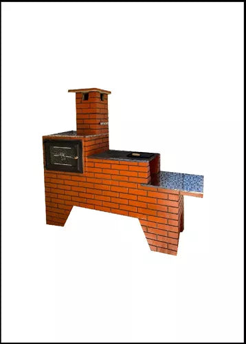 Fogão a Lenha Pré-Moldado com Forno